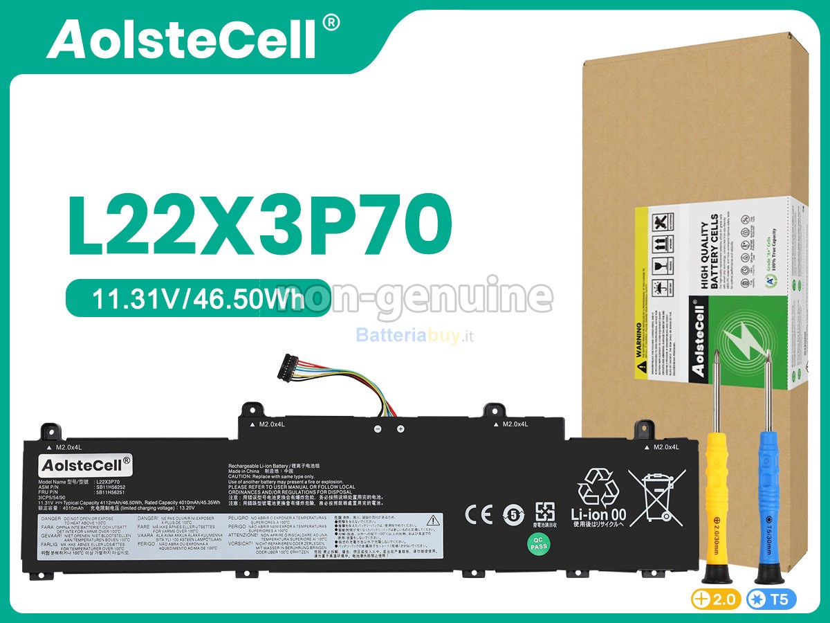 Batteria per Lenovo L22X3P70