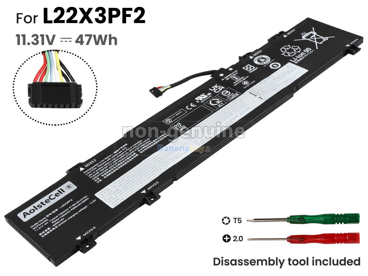 Batteria per Lenovo IdeaPad SLIM 3 16ABR8-82XR