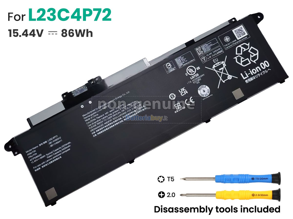 Batteria per Lenovo L23M4P71