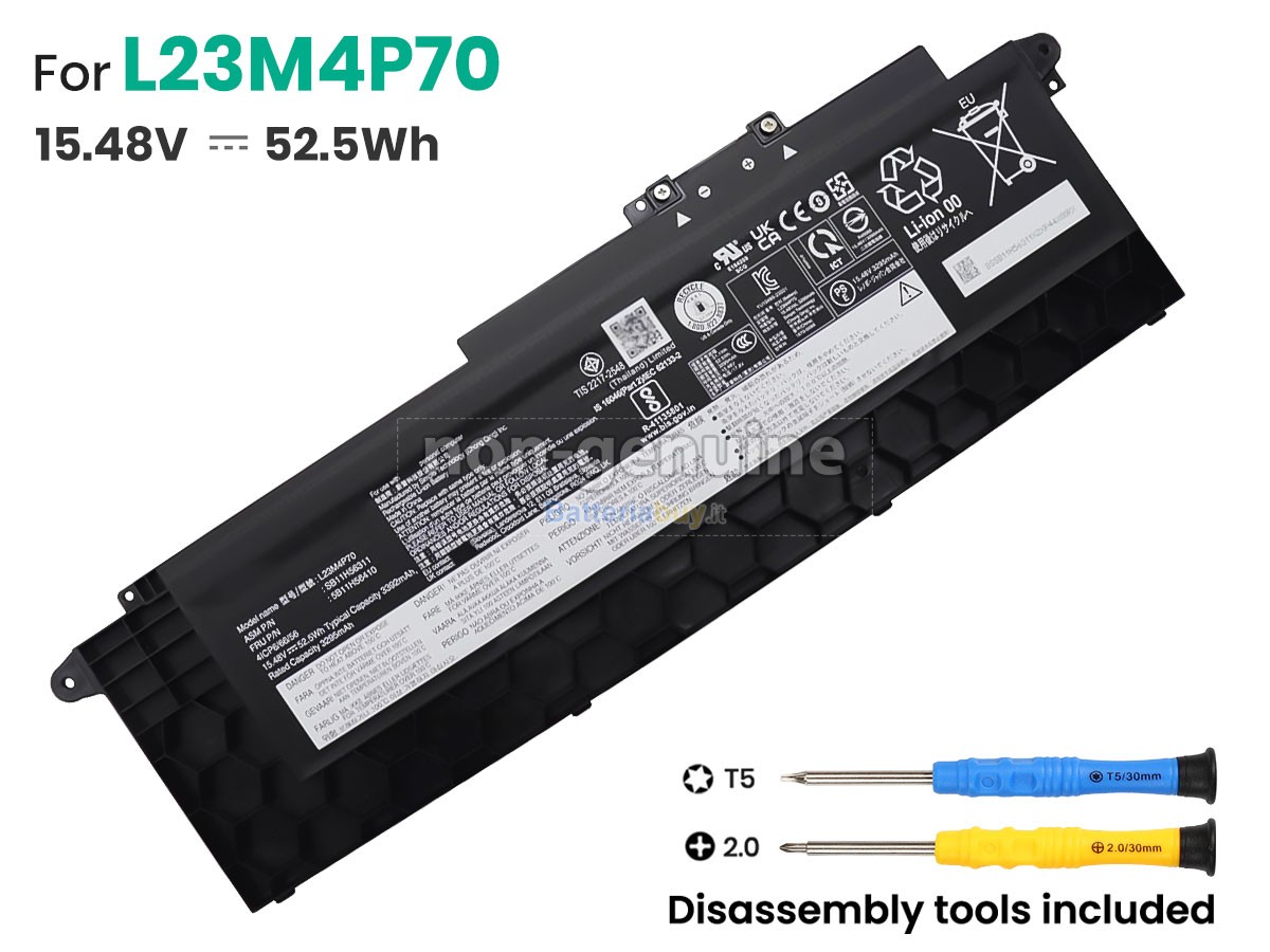 Batteria per Lenovo 5B11H56409