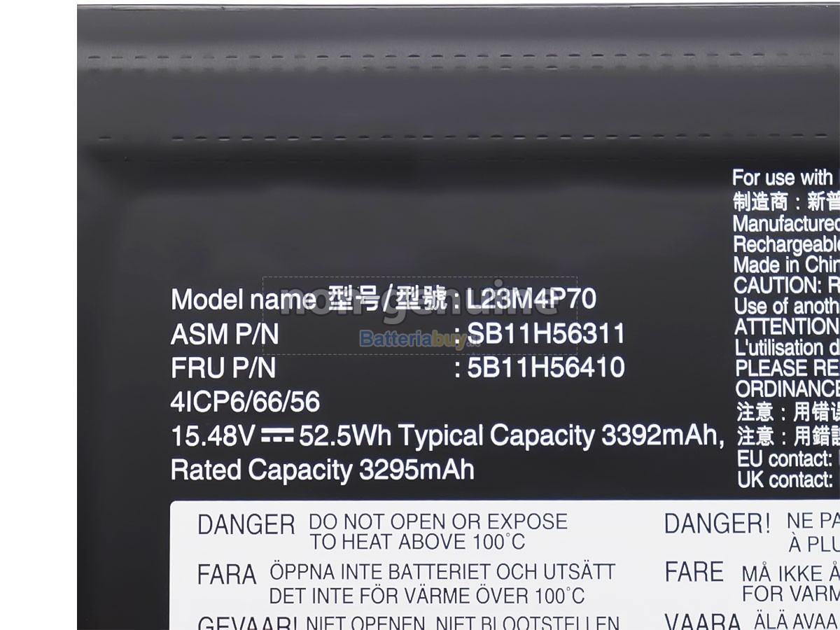 Batteria per Lenovo 5B11H56409