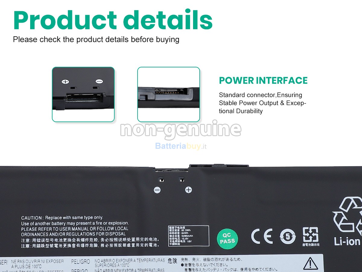 Batteria per Lenovo IdeaPad PRO 5 16AHP9-83D5000CBM