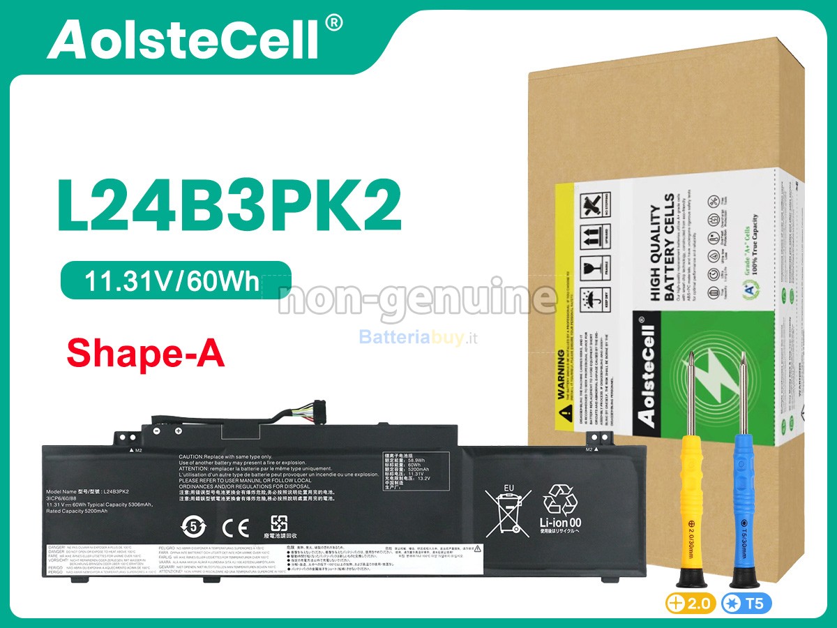 Batteria per Lenovo IdeaPad SLIM 5 16IRH10R-83J1002ABM