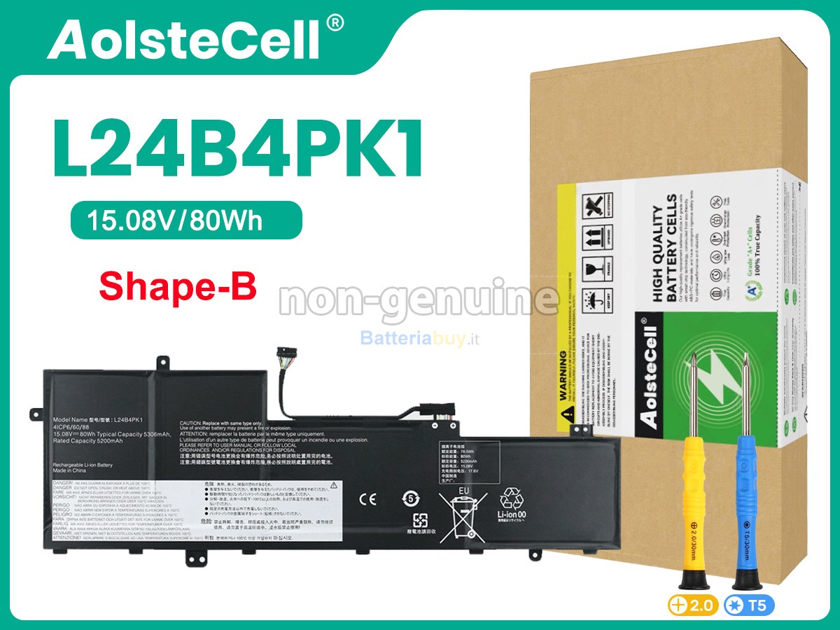 Batteria per Lenovo IdeaPad SLIM 5 16IRH10R-83J1002ABM