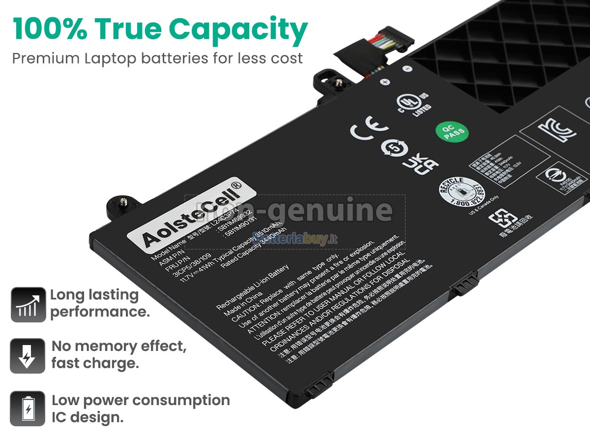 Batteria per Lenovo L24C3P74
