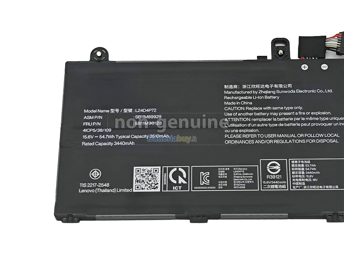 Batteria per Lenovo L24L4P72