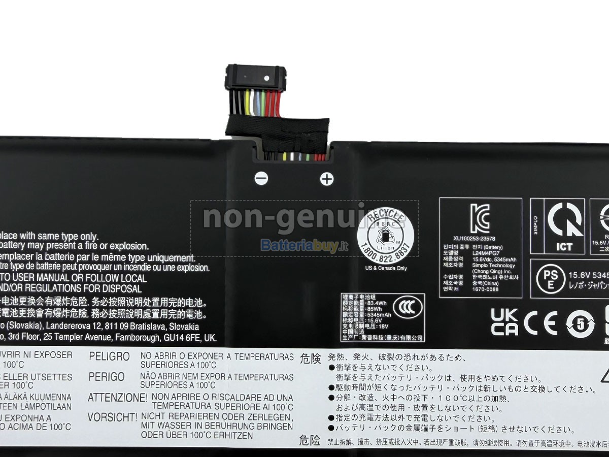 Batteria per Lenovo L24N4PG7