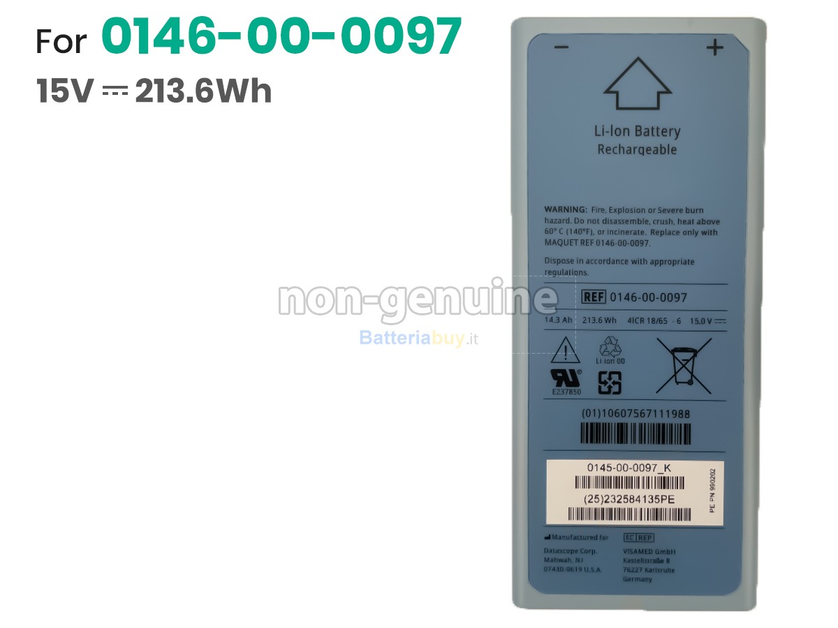 Batteria per Maquet CARDIOSAVE