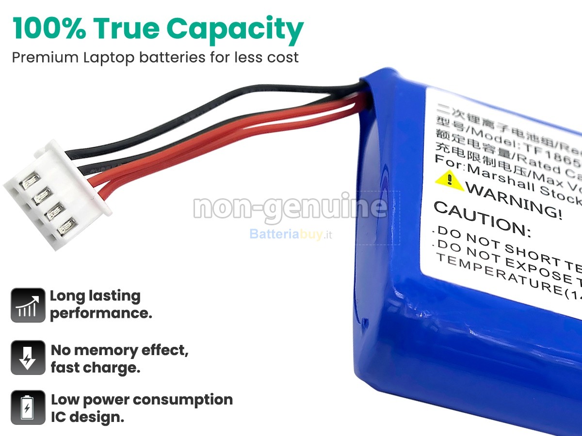 Batteria per Marshall TF18650-2600-1S3PA