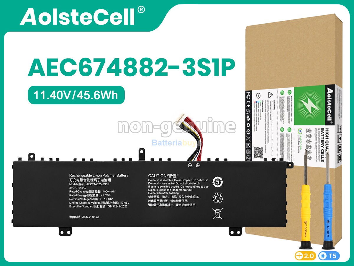 Batteria per Mechrevo AEC674882-3S1P