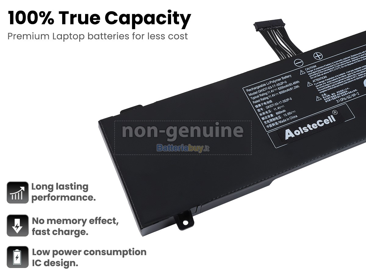 Batteria per Mechrevo GKIDT-03-17-3S2P-0