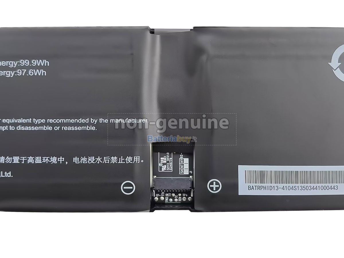 Batteria per Mechrevo PHID1-13-17-4S1P-0