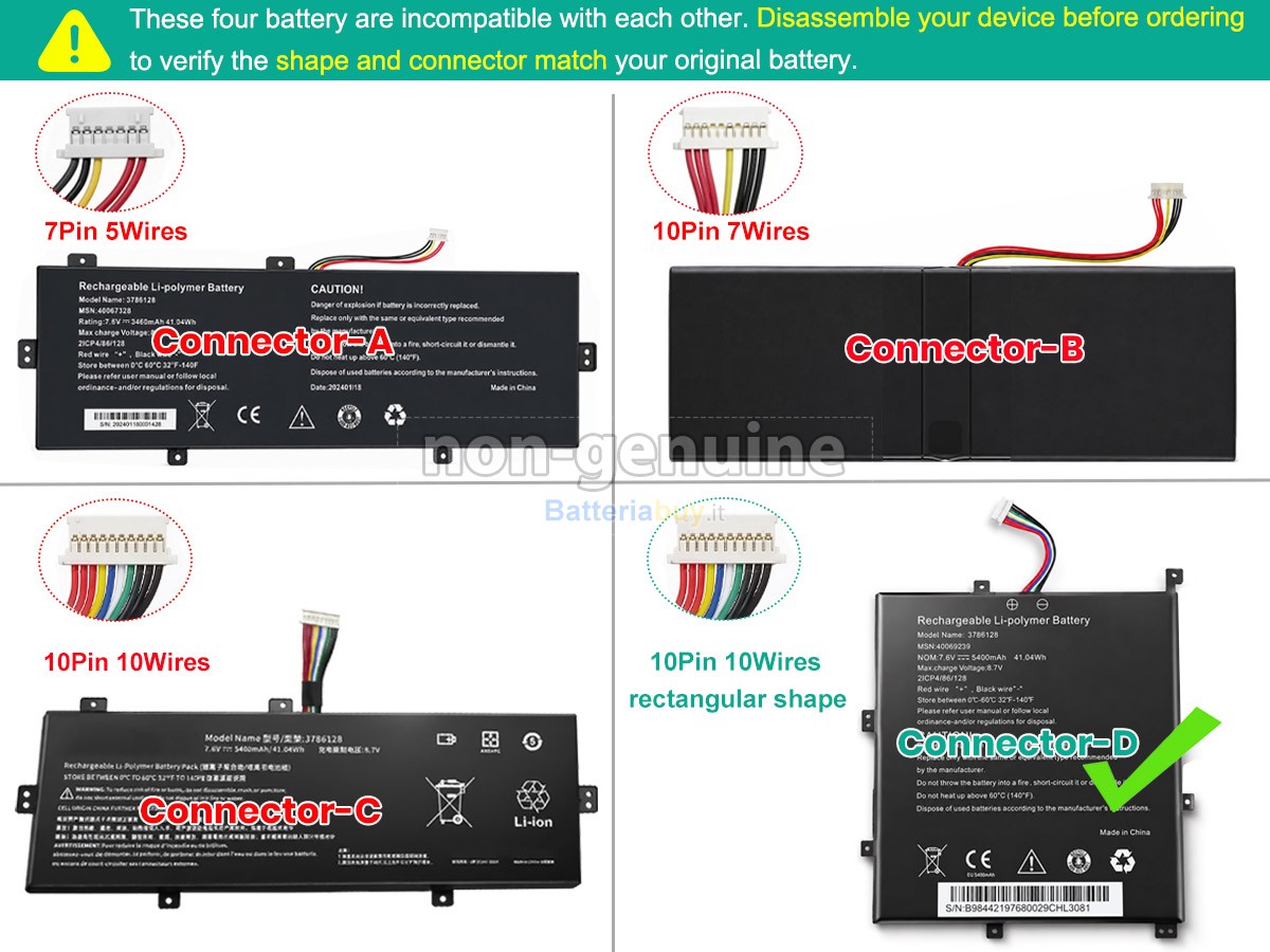 Batteria per Medion Akoya E4253