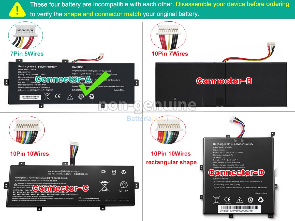 Batteria per Medion Akoya E4253