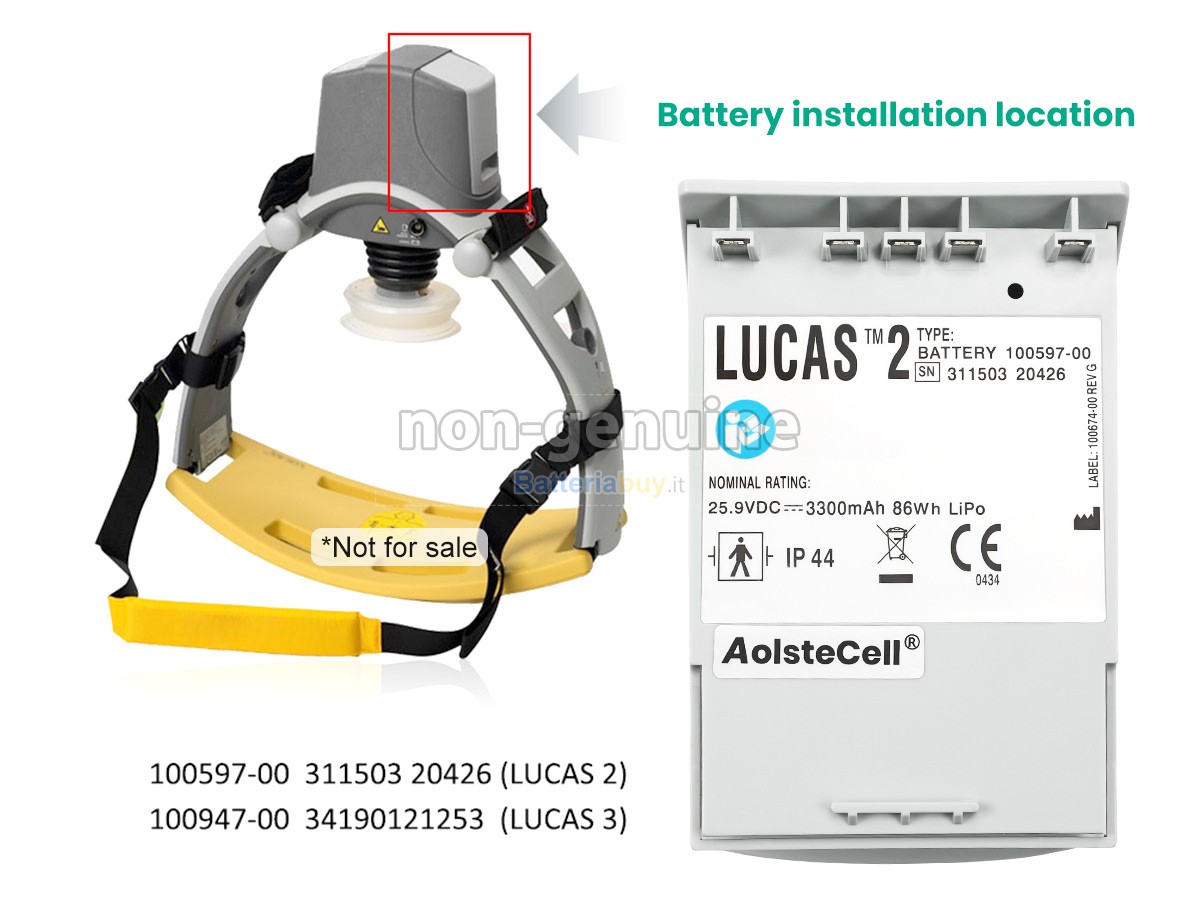 Batteria per Medtronic LUCAS 2
