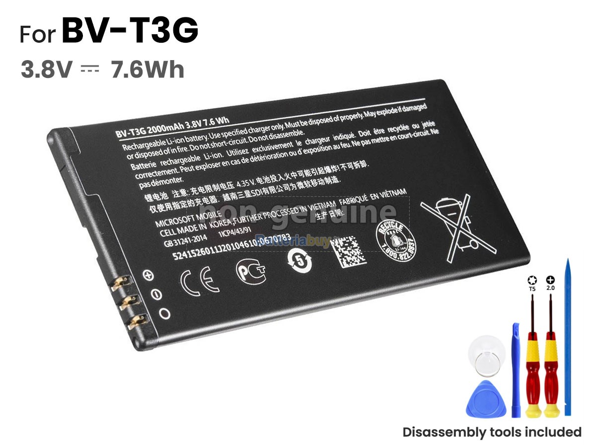 Batteria per Microsoft BV-T3G