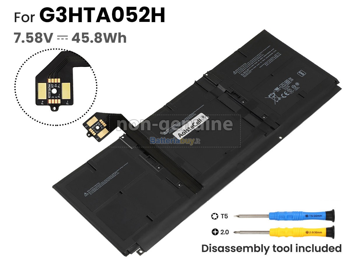 Batteria per Microsoft G3HTA052H