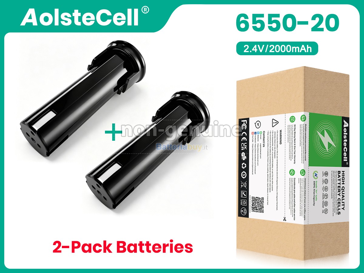Batteria per Milwaukee 2_4V-6550-20