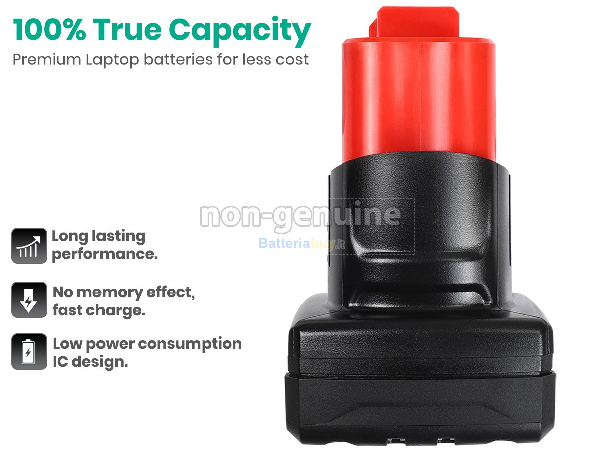 Batteria per Milwaukee 48-11-2401