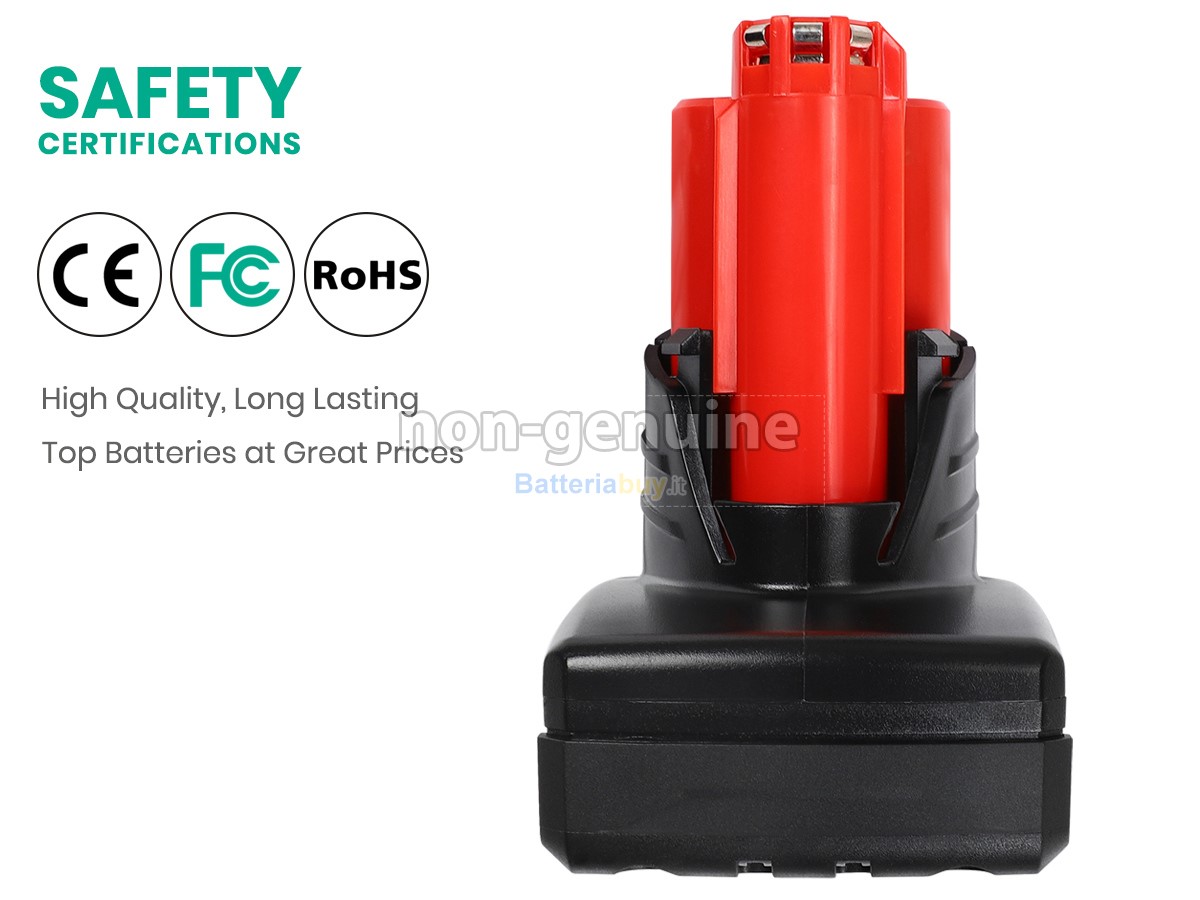 Batteria per Milwaukee 48-11-2401