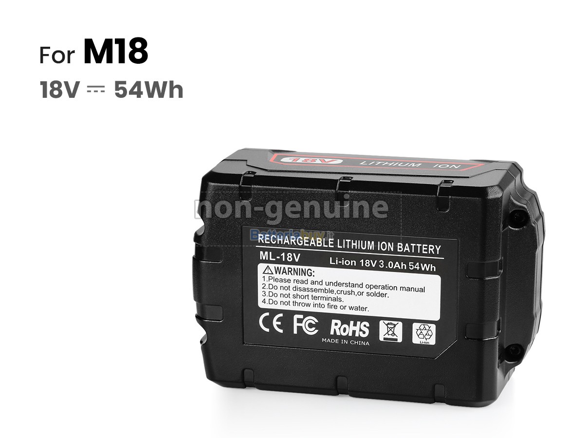 Batteria per Milwaukee 2836-20