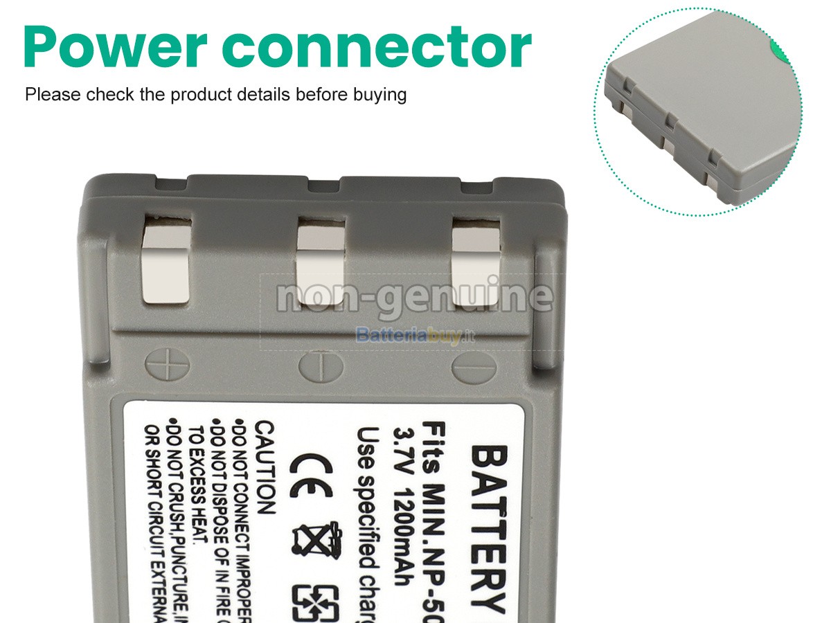 Batteria per Minolta DIMAGE G530