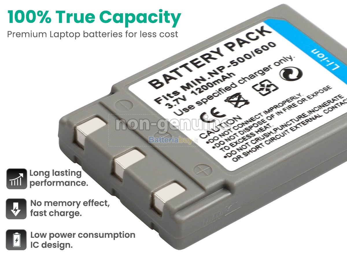 Batteria per Minolta DIMAGE G530