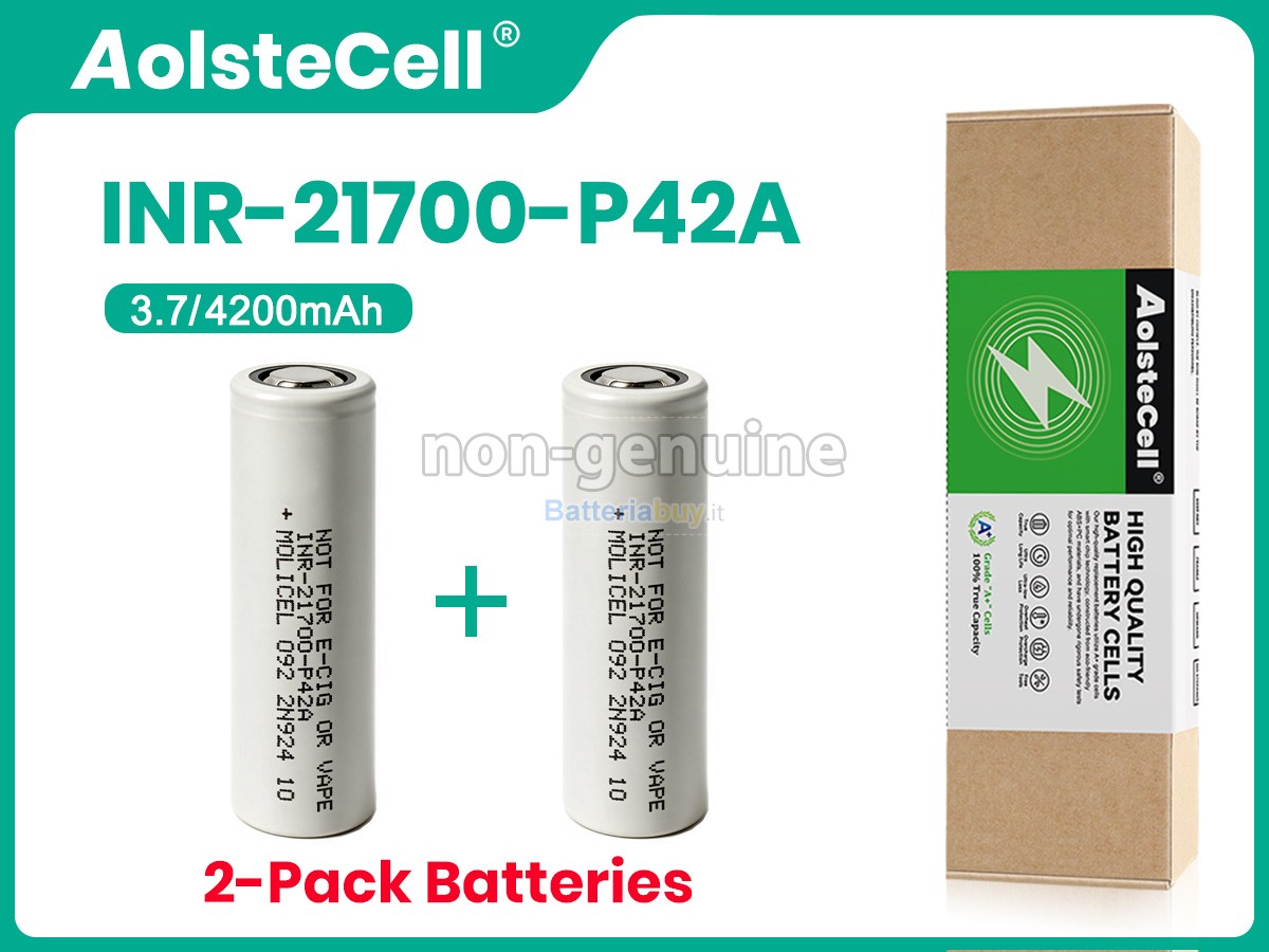 Batteria per Molicel INR-21700-P42A
