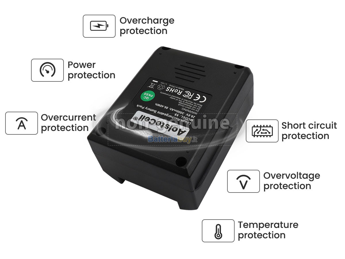 Batteria per Moosoo TMA T150