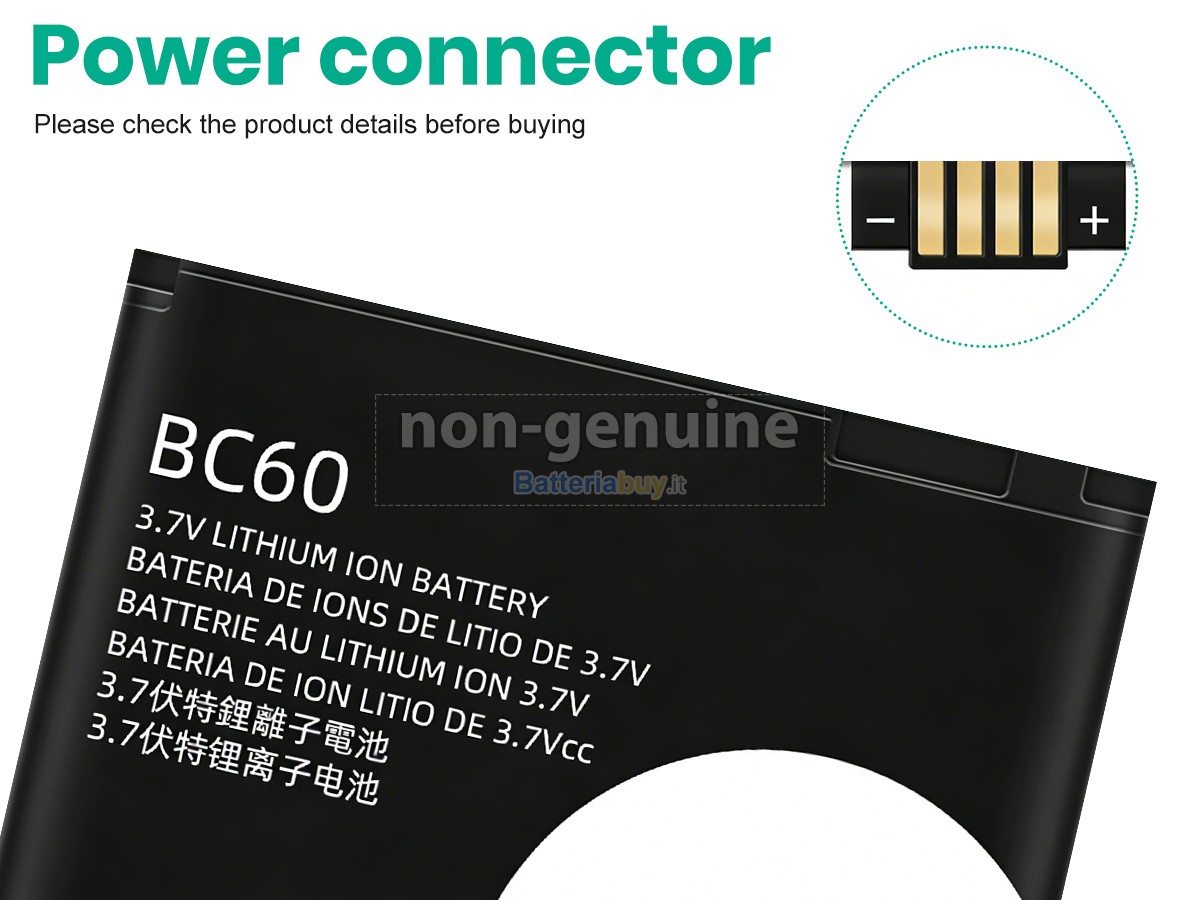Batteria per Motorola BC60