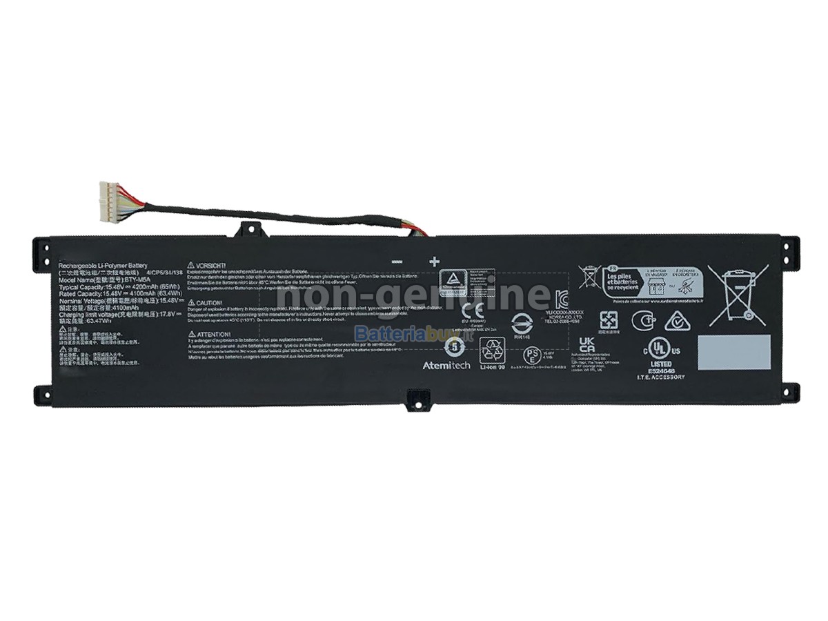 Batteria per MSI CREATOR M16 HX C14VGG-071IT