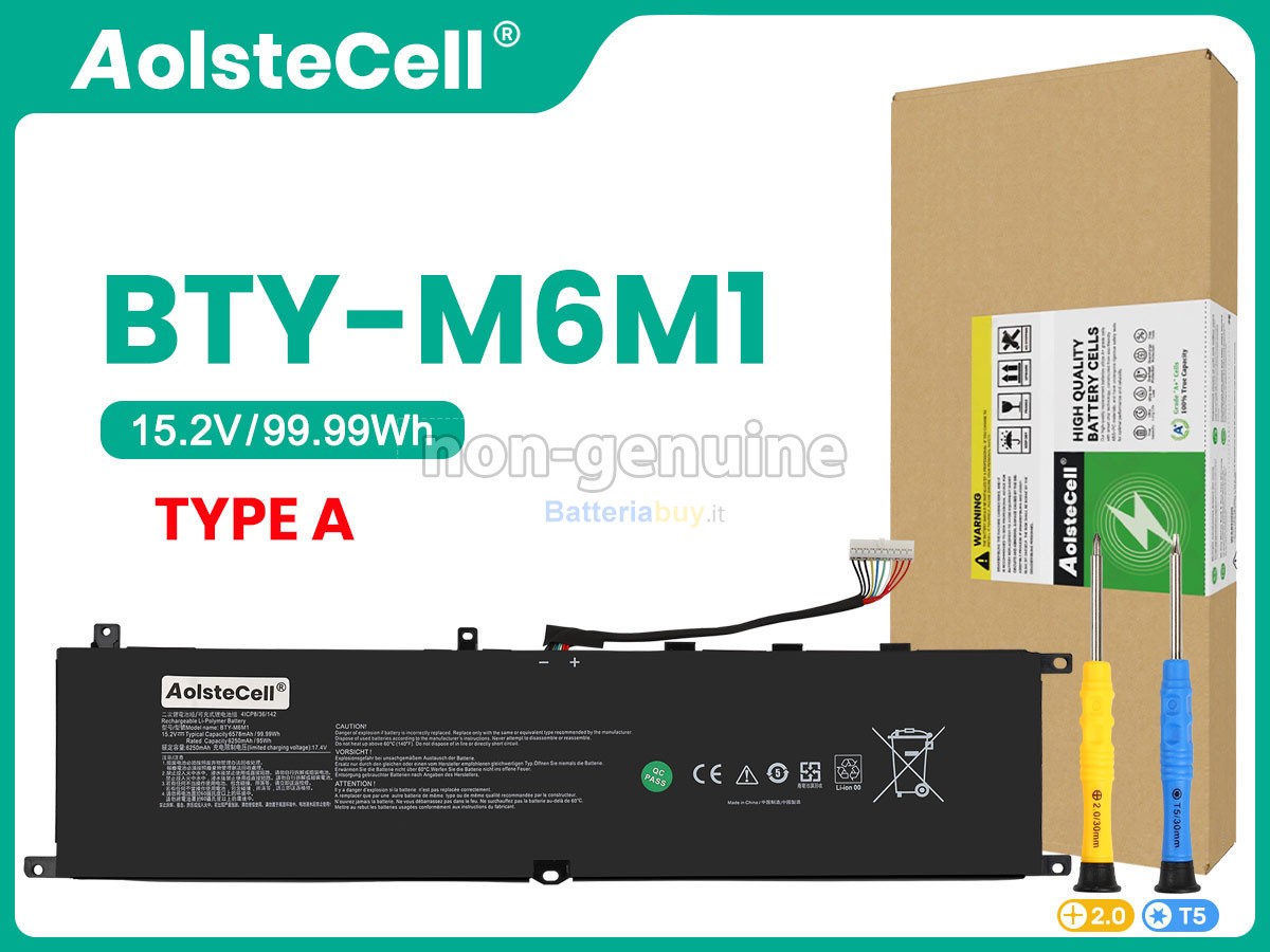Batteria per MSI STEALTH GS77 12UH-060BE