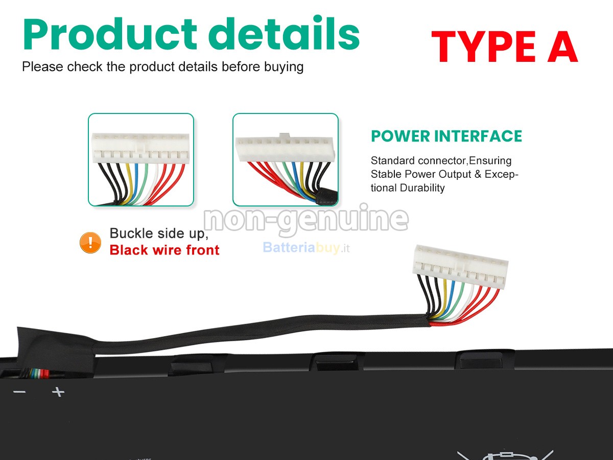 Batteria per MSI STEALTH GS77 12UH-060BE