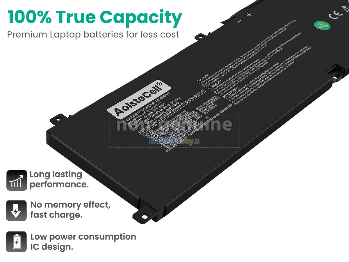 Batteria per MSI STEALTH GS77 12UH-060BE