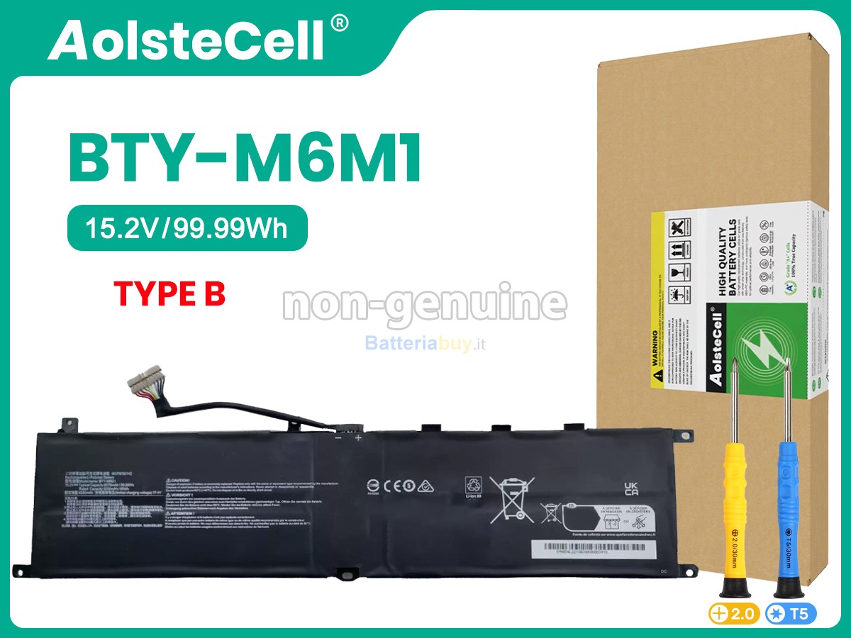 Batteria per MSI STEALTH GS77 12UH-060BE