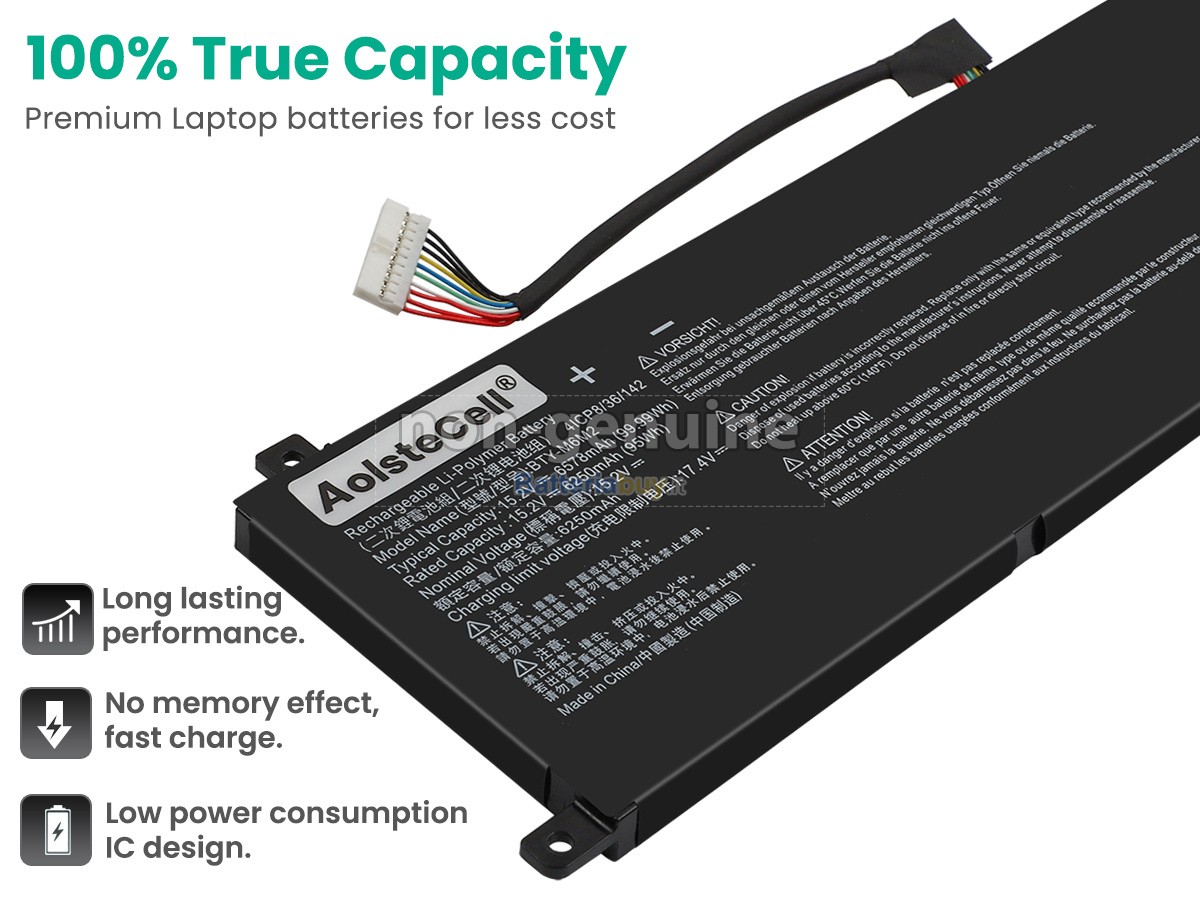 Batteria per MSI MS-15F2