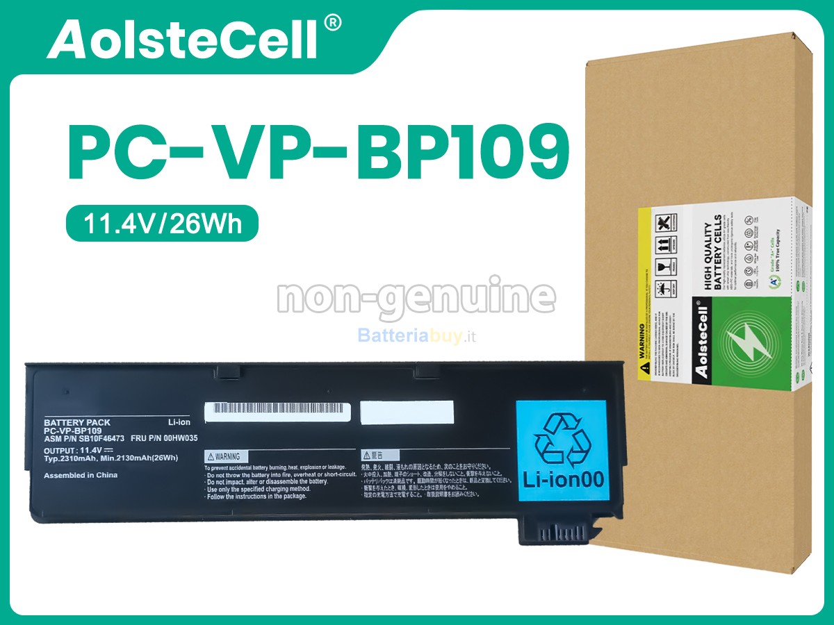 Batteria per NEC PC-VP-BP109