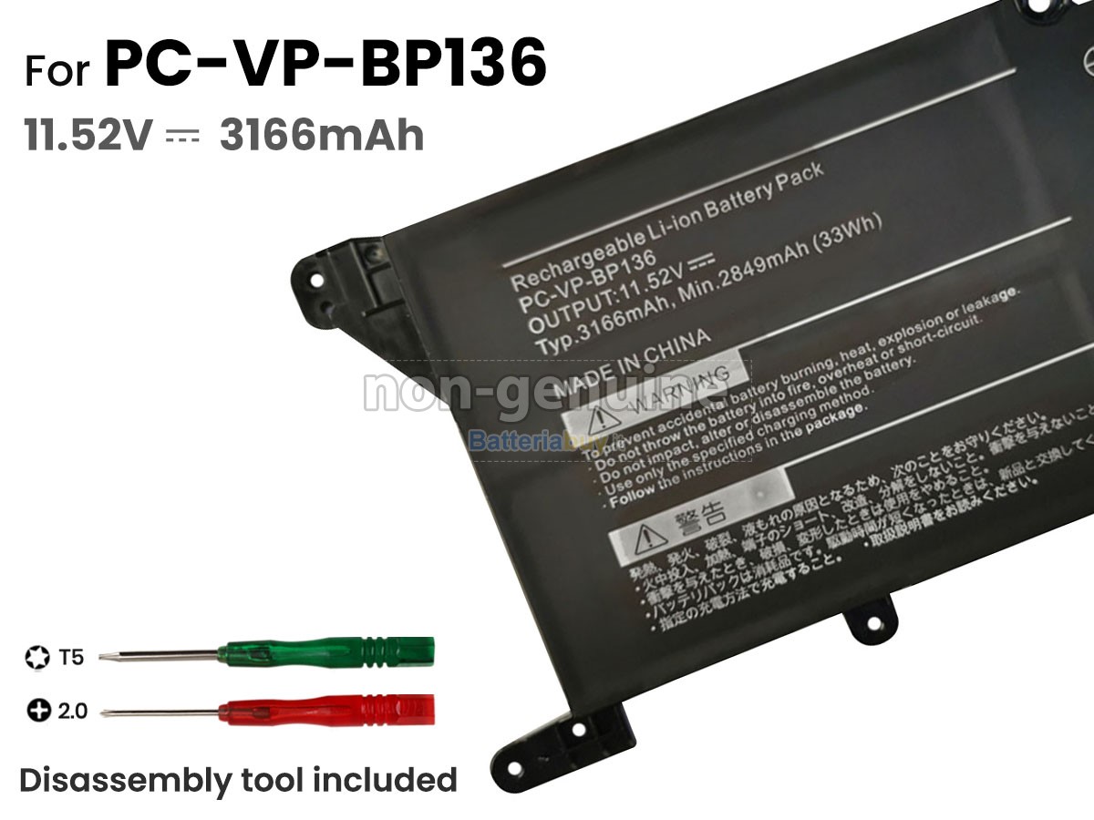 Batteria per NEC PC-VP-BP136