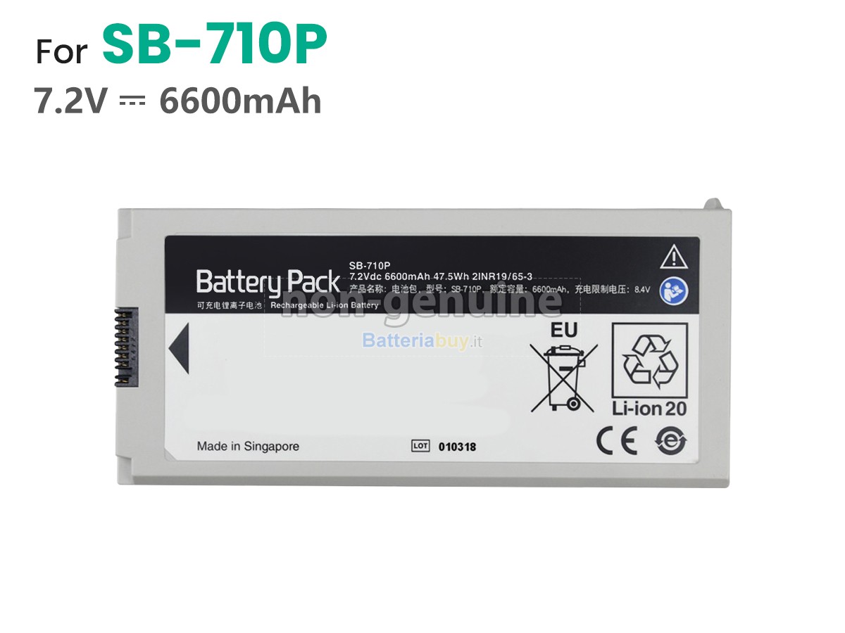 Batteria per Nihon Kohden SB-710P