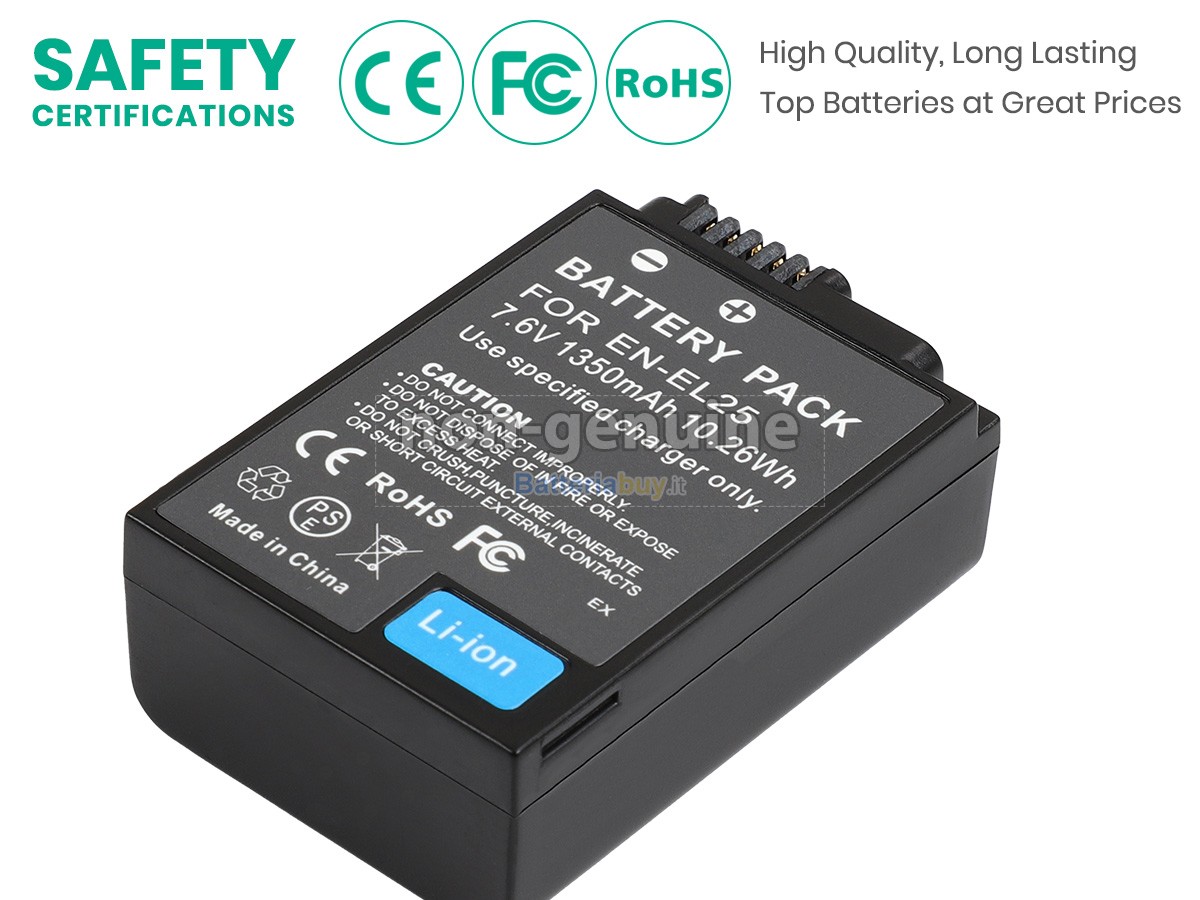 Batteria per Nikon EN-EL25