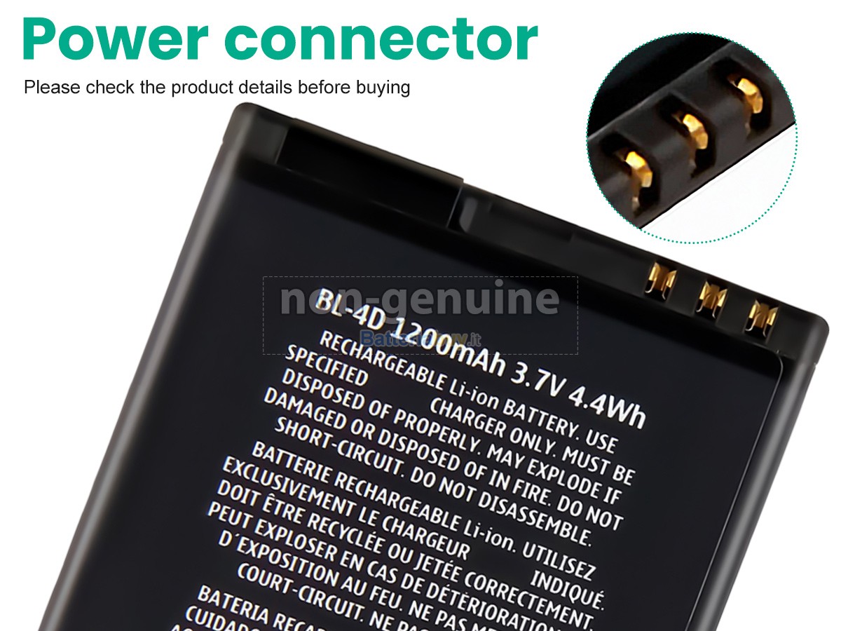 Batteria per Nokia N97 MINI GOLD EDITION