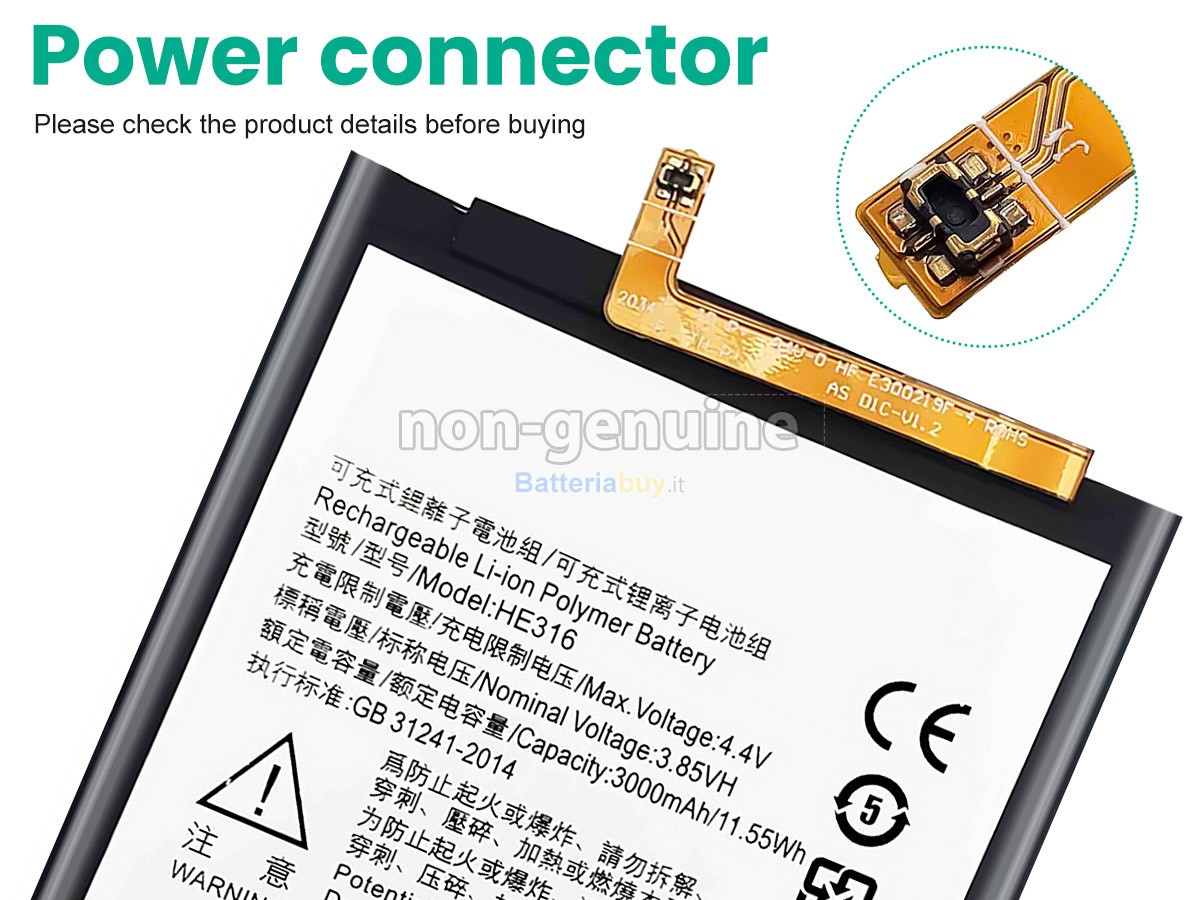 Batteria per Nokia HE316