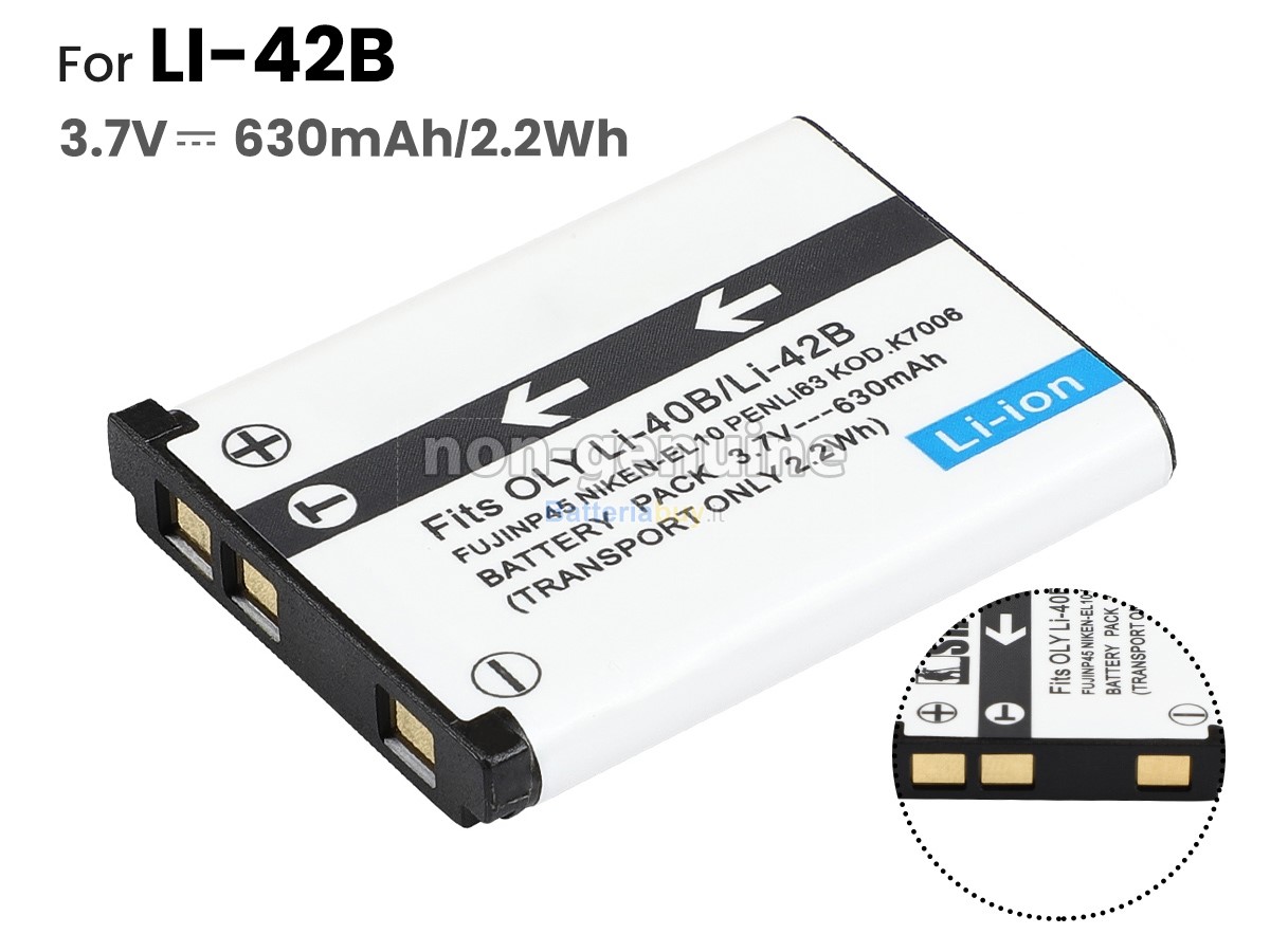 Batteria per Olympus U 750