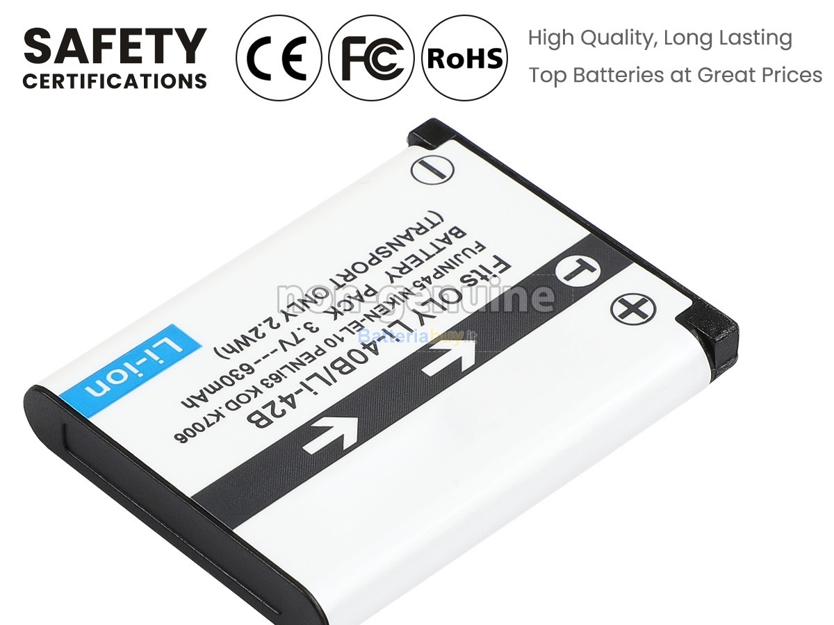 Batteria per Olympus U 750