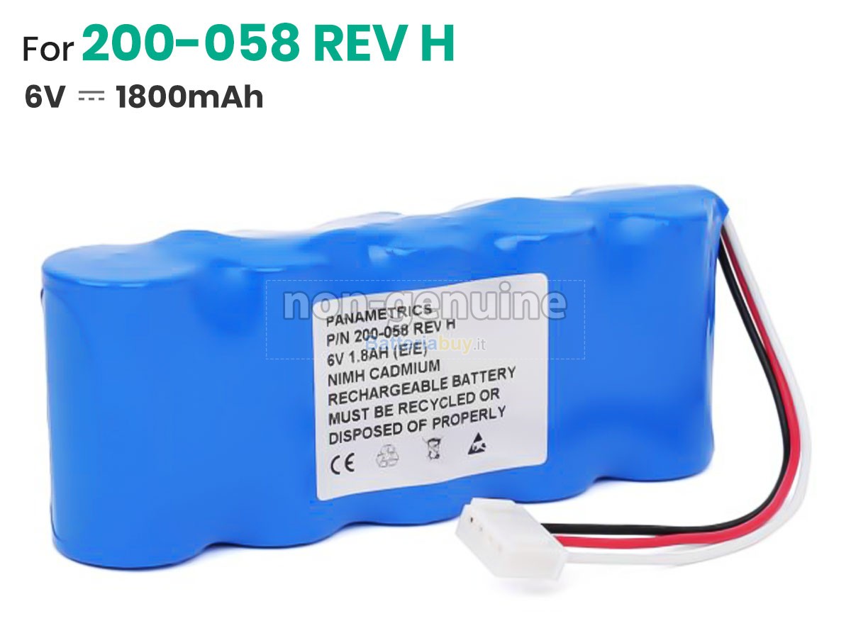 Batteria per Panametrics KR1800SCE