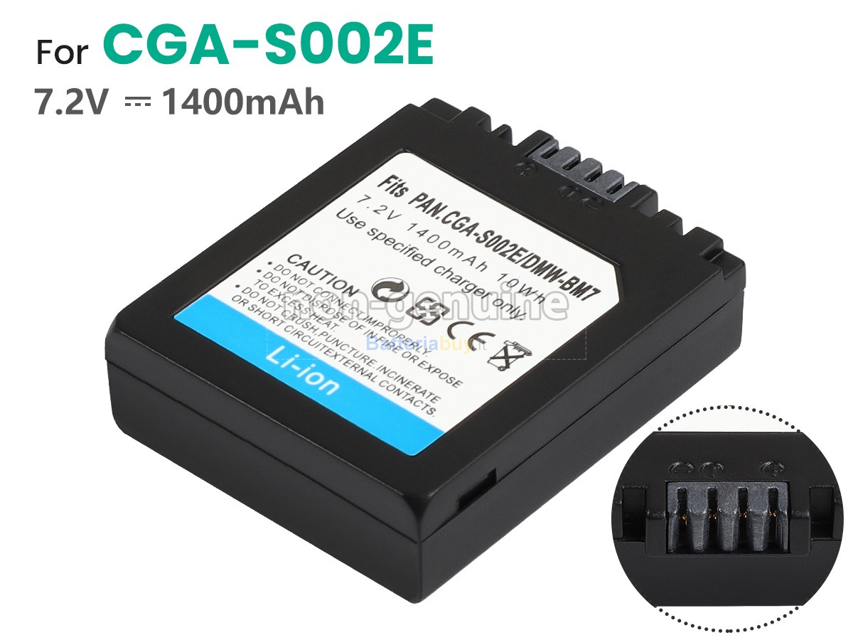 Batteria per Panasonic LUMIX DMC-FZ5EB