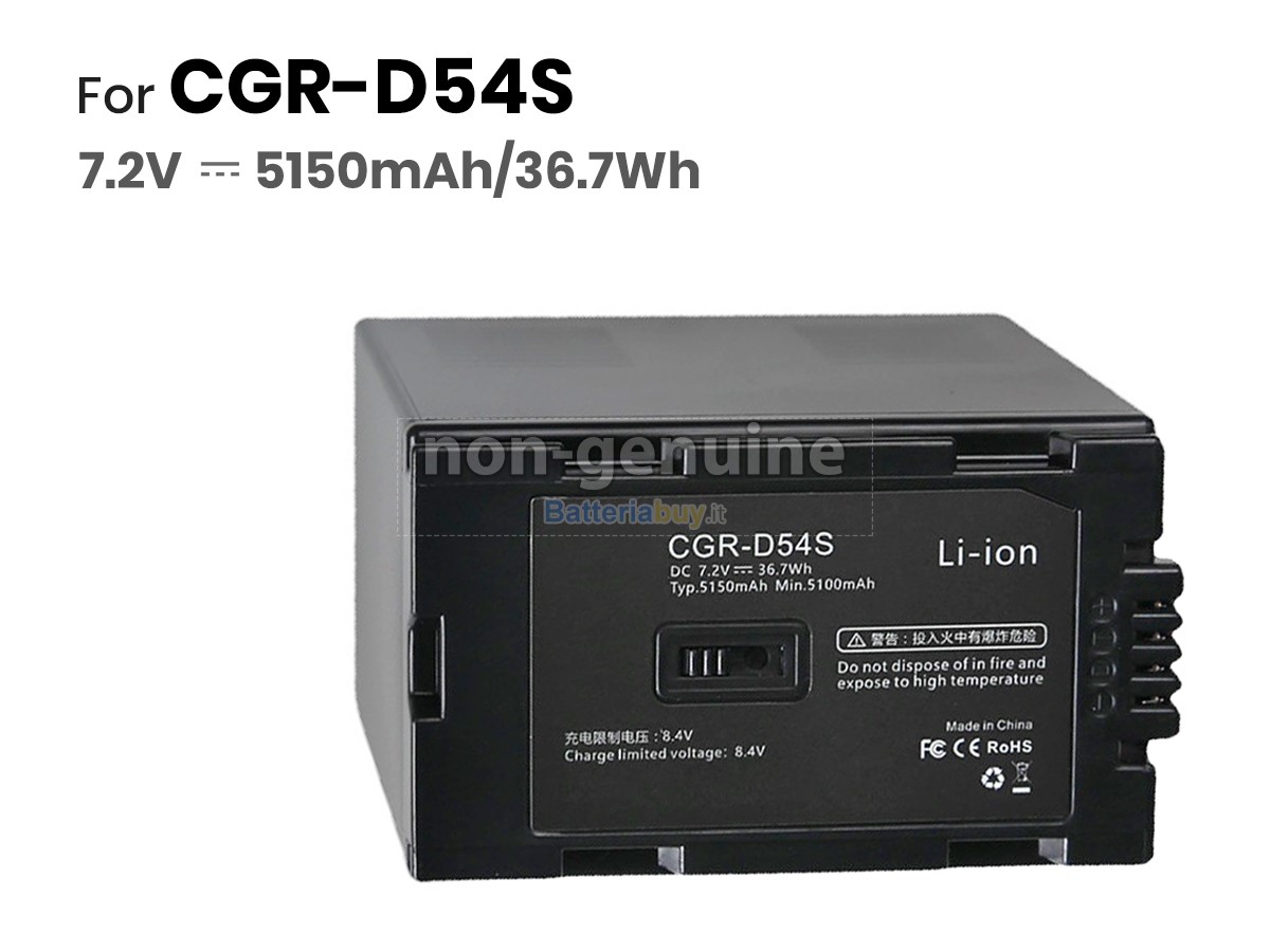 Batteria per Panasonic AG-DVX100