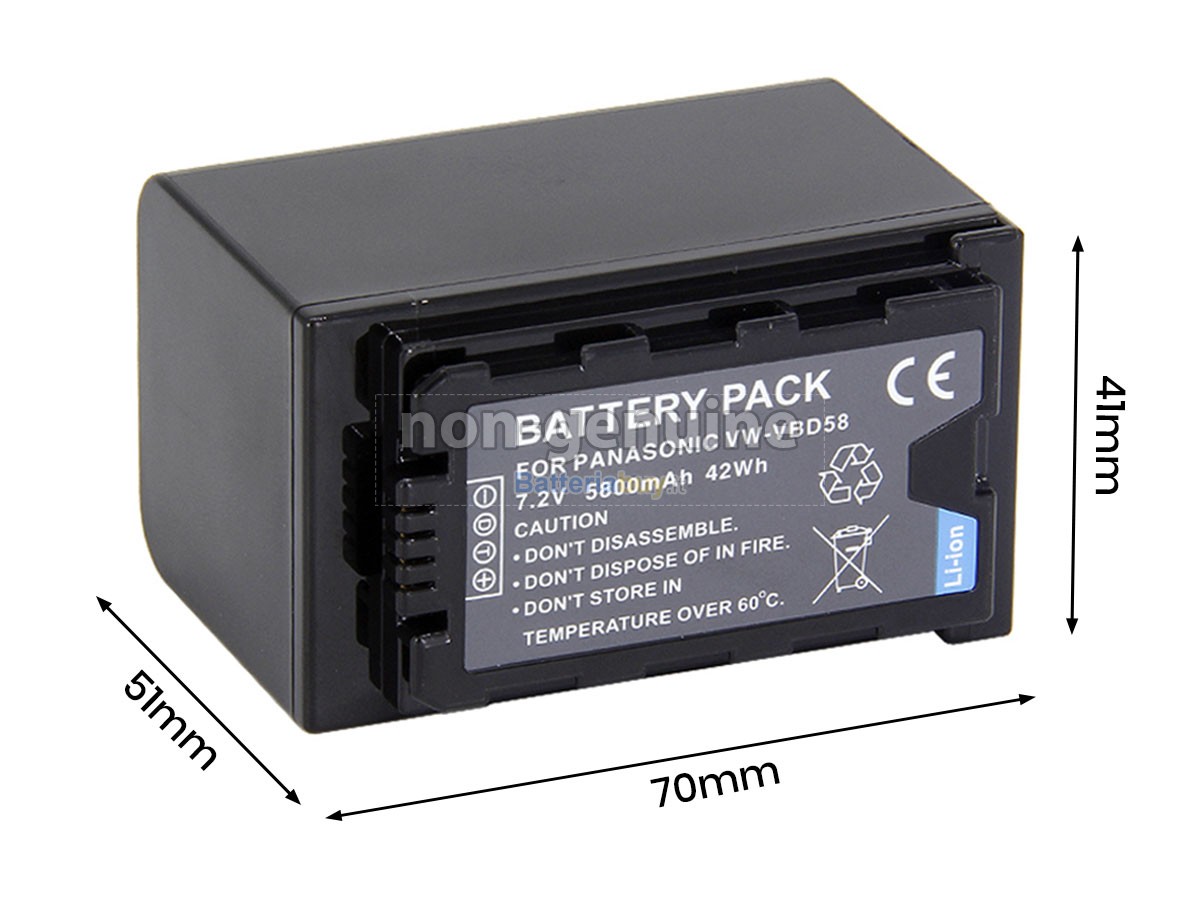 Batteria per Panasonic HC-X1500