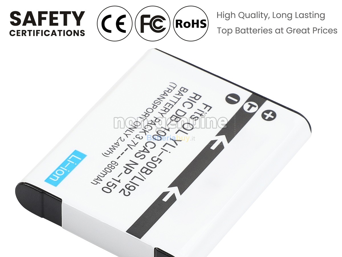 Batteria per PENTAX OPTIO WG-1 GPS