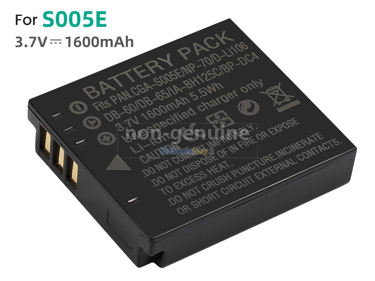 Batteria per PENTAX D-LI106